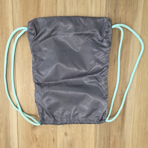 Adidas Gray and Aqua Drawstring Bag - Picture 2 of 4